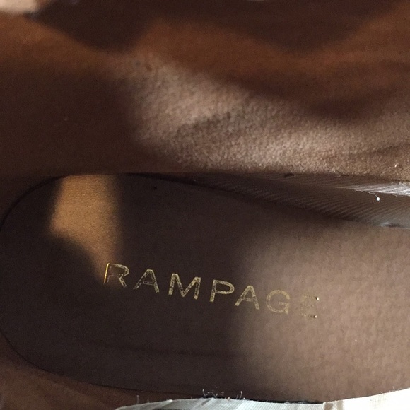 Rampage Frankey Tan 3” Heeled Fringe Ankle Boot 10 - Picture 14 of 15